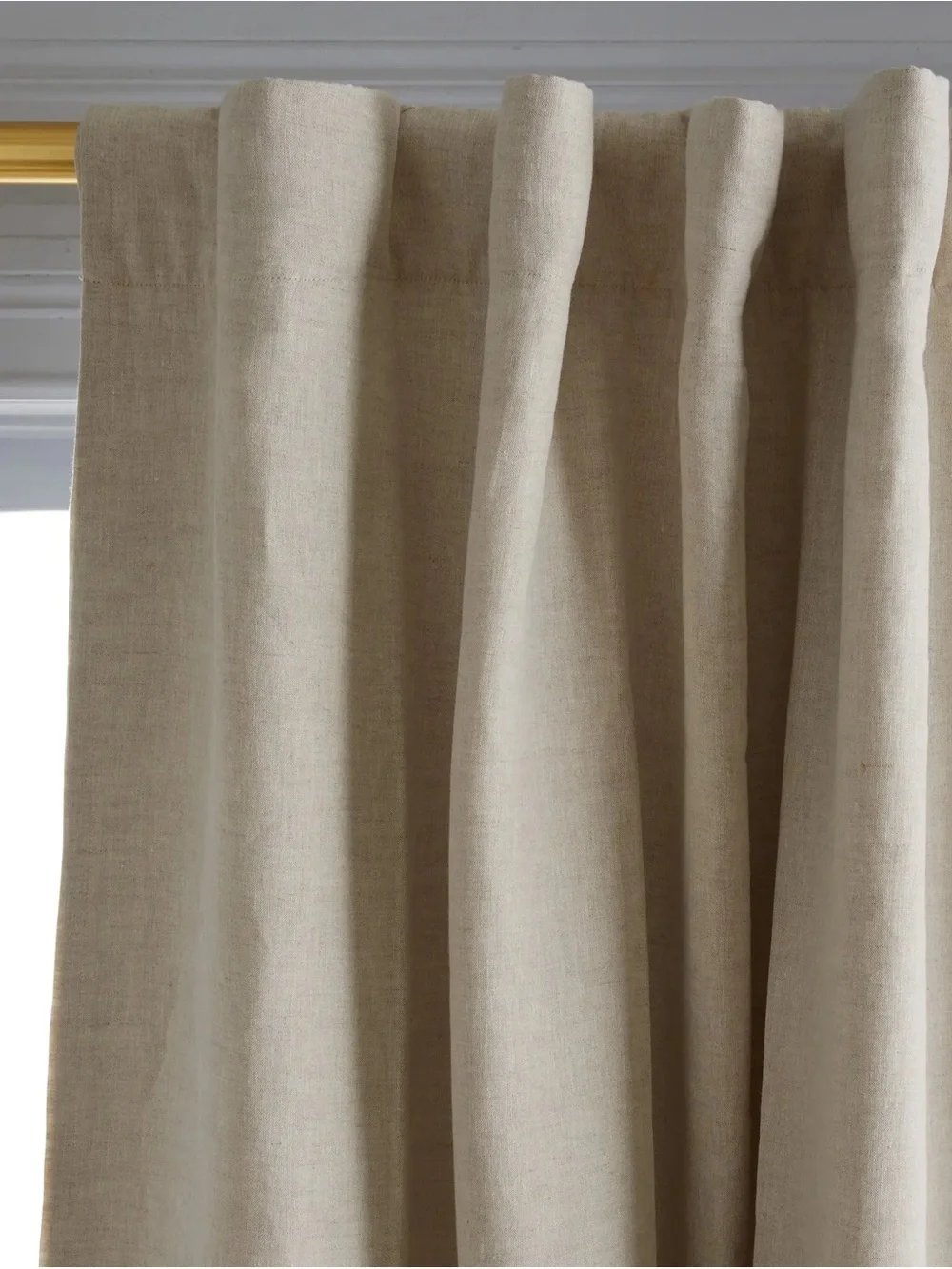 Single Quince European Linen Room Darkening Curtain Panel 96x108 New without tag
